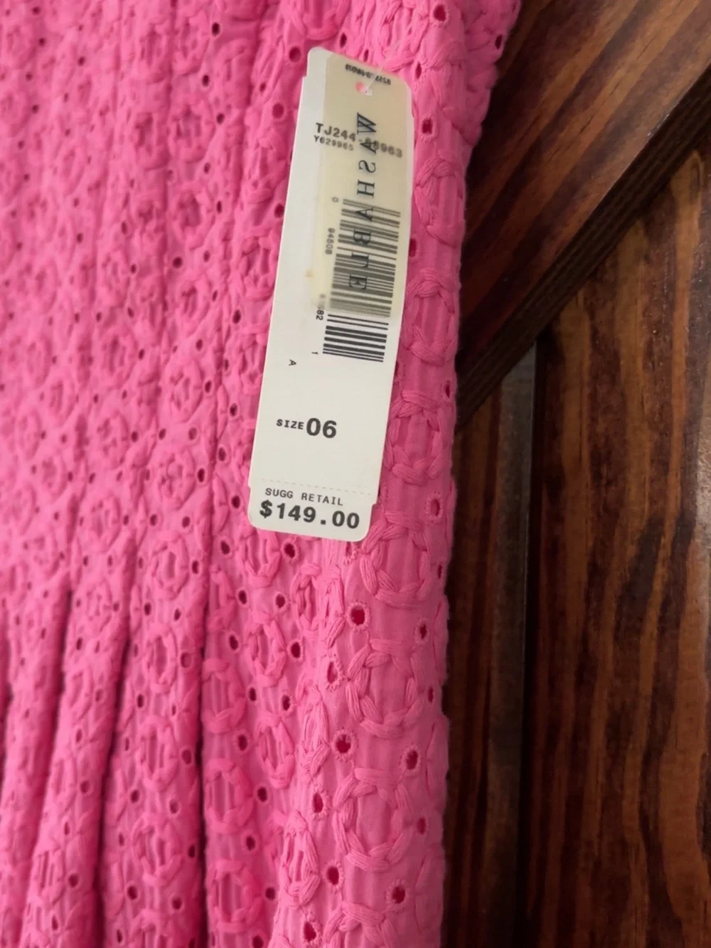 Women’s Pendleton Pink Eyelet Dress